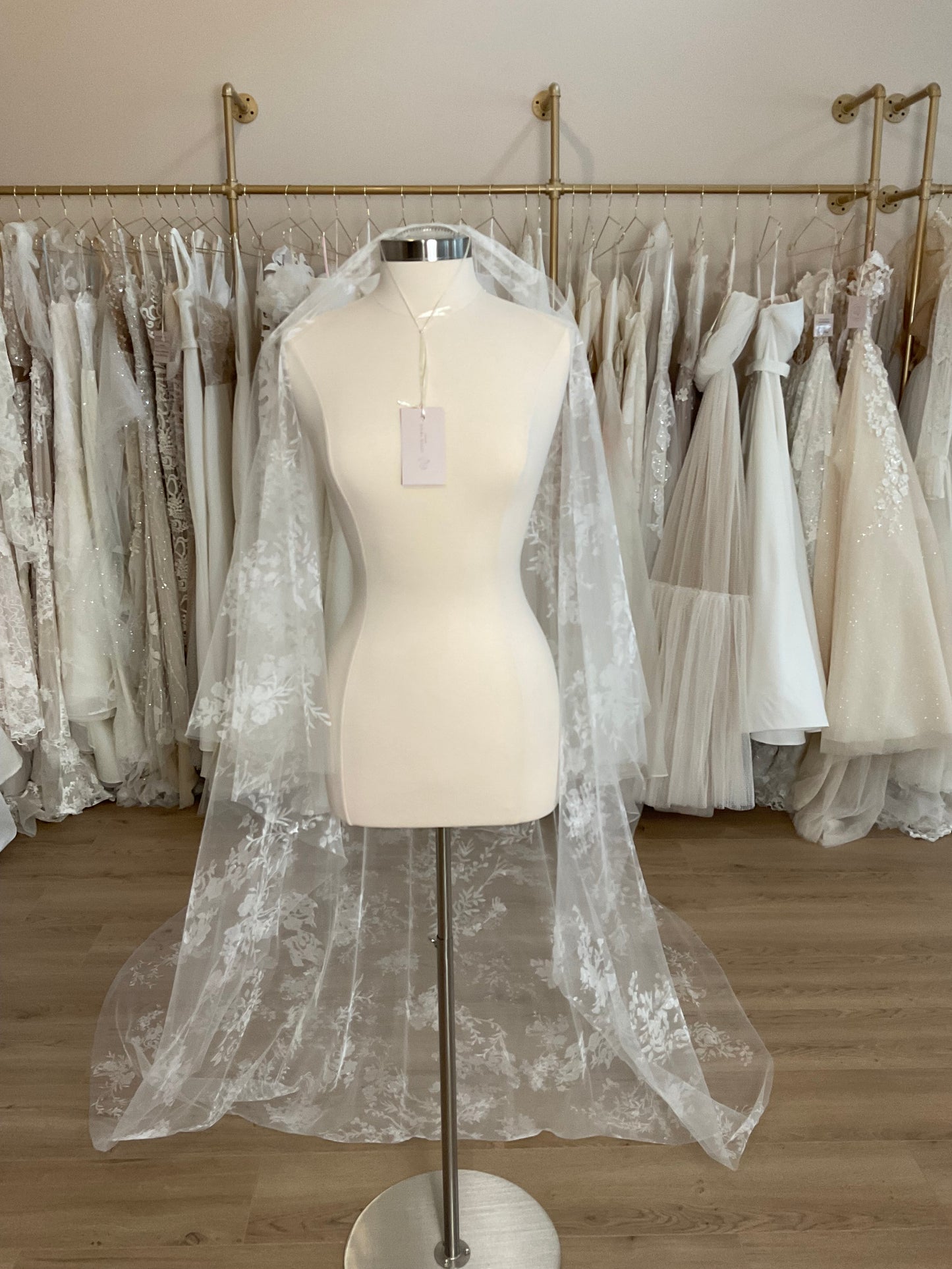 Chyna Pope - Screen Printed "Lace" Veil