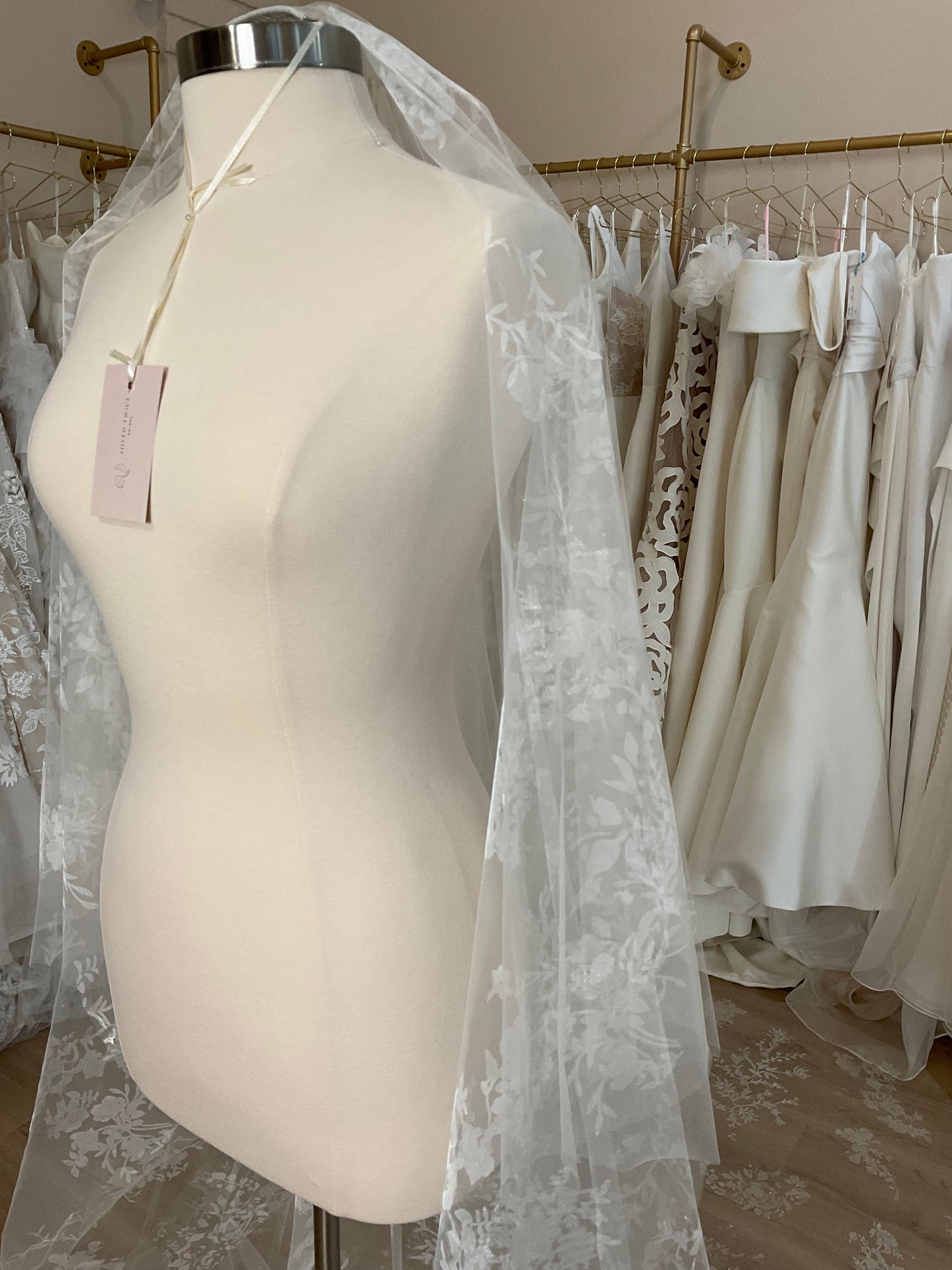 Chyna Pope - Screen Printed "Lace" Veil