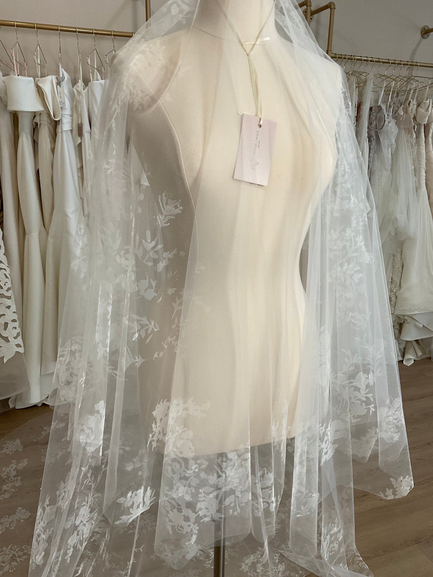 Chyna Pope - Screen Printed "Lace" Veil