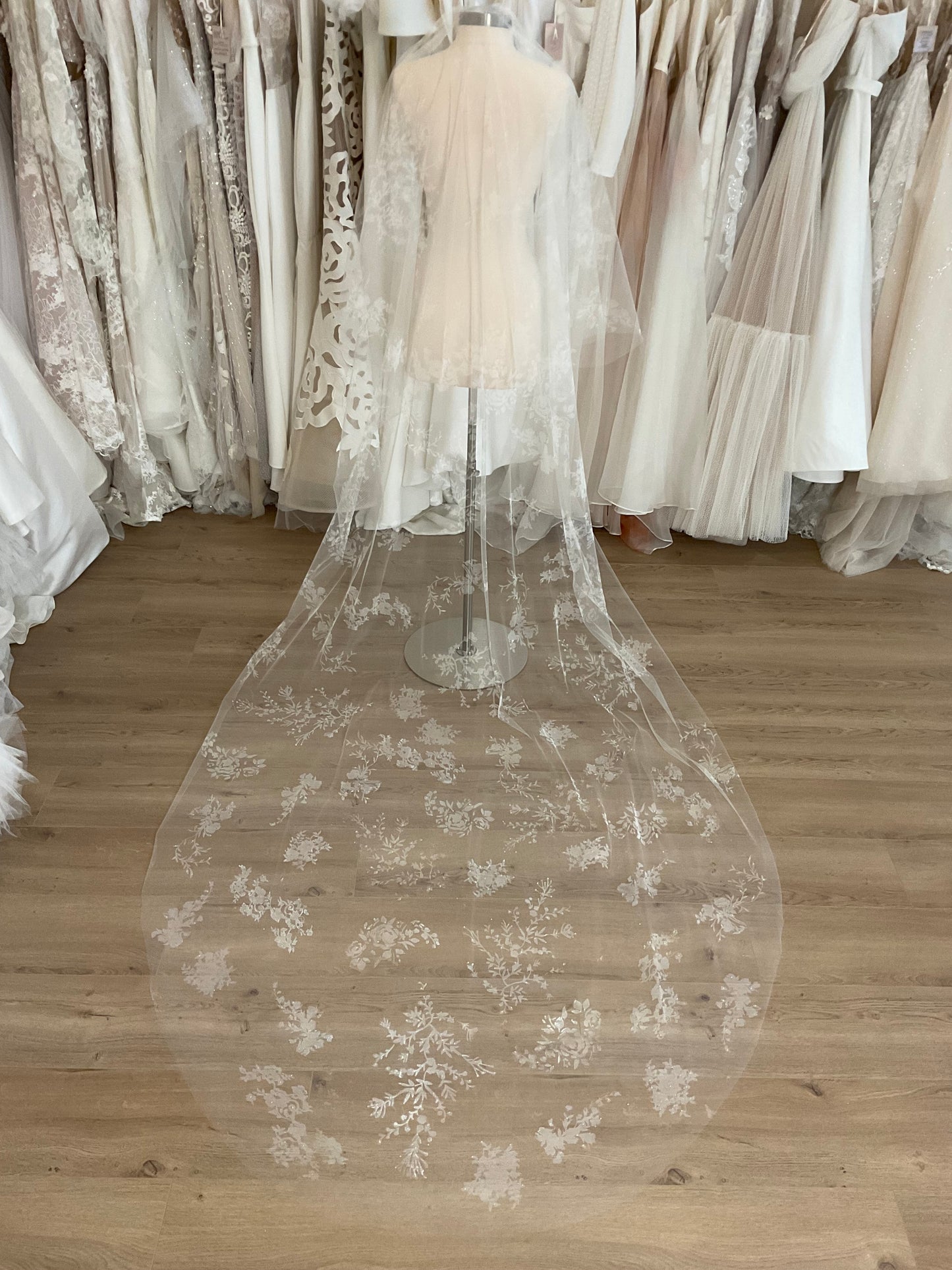 Chyna Pope - Screen Printed "Lace" Veil