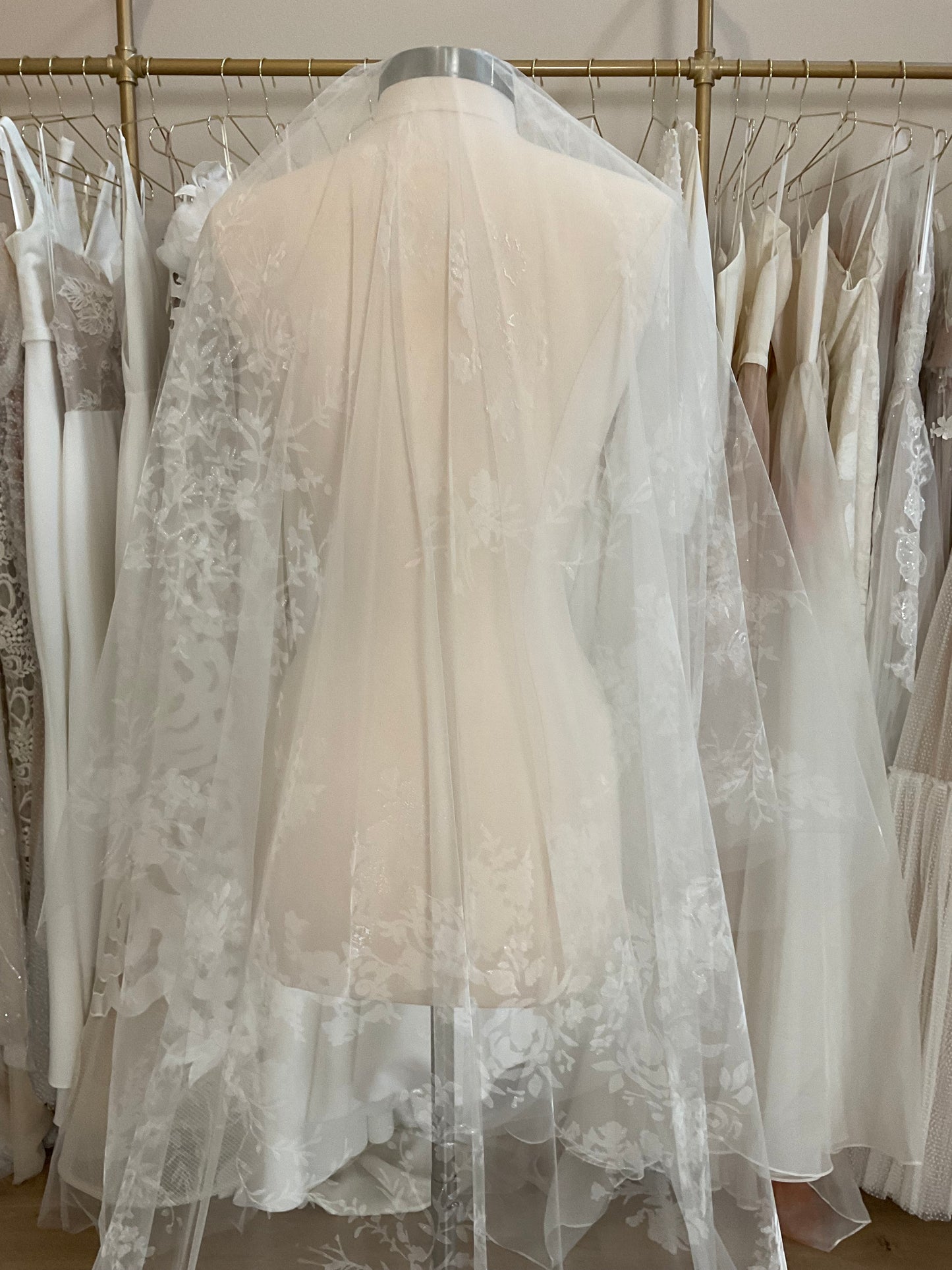 Chyna Pope - Screen Printed "Lace" Veil