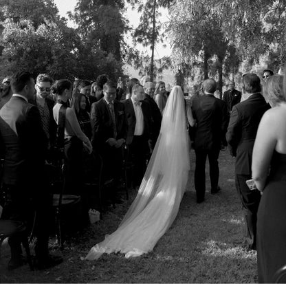 Liz Martinez veil  - Silk Tulle Cathedral veil