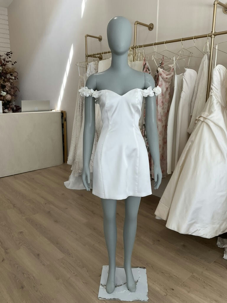 Meshki -  White Satin Mini (XS)