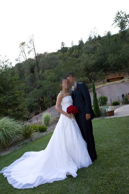 Kirstie Kelly - Single Layer Satin Ribbon Veil (Royal Cathedral)