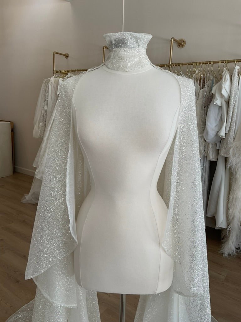 Galia Lahav - Sterling Cape (modified)Capes/ScarvesIvory/Silver