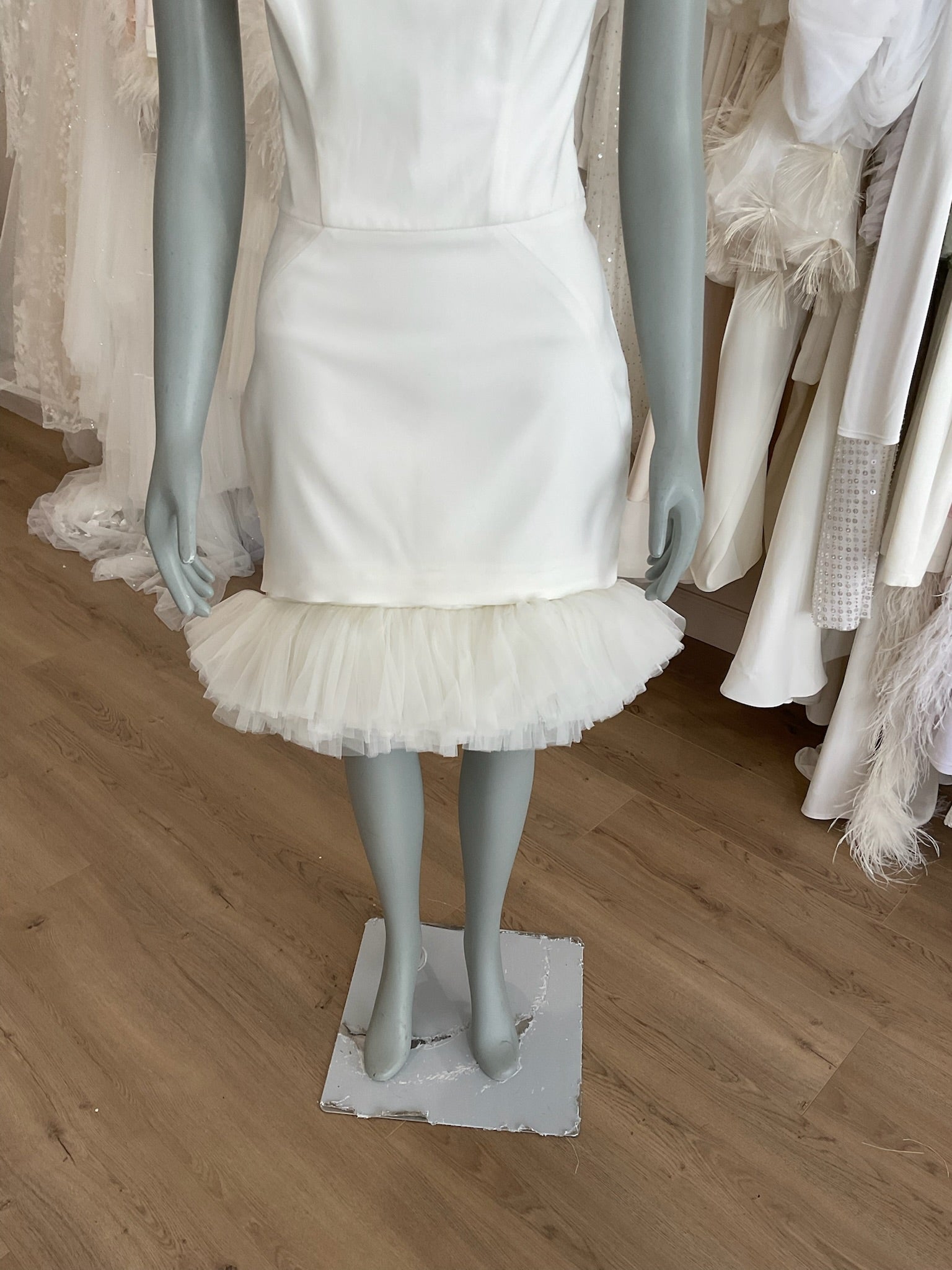 halfpenny london mini dress Halfpenny London - Juno strapless mikado mini dress