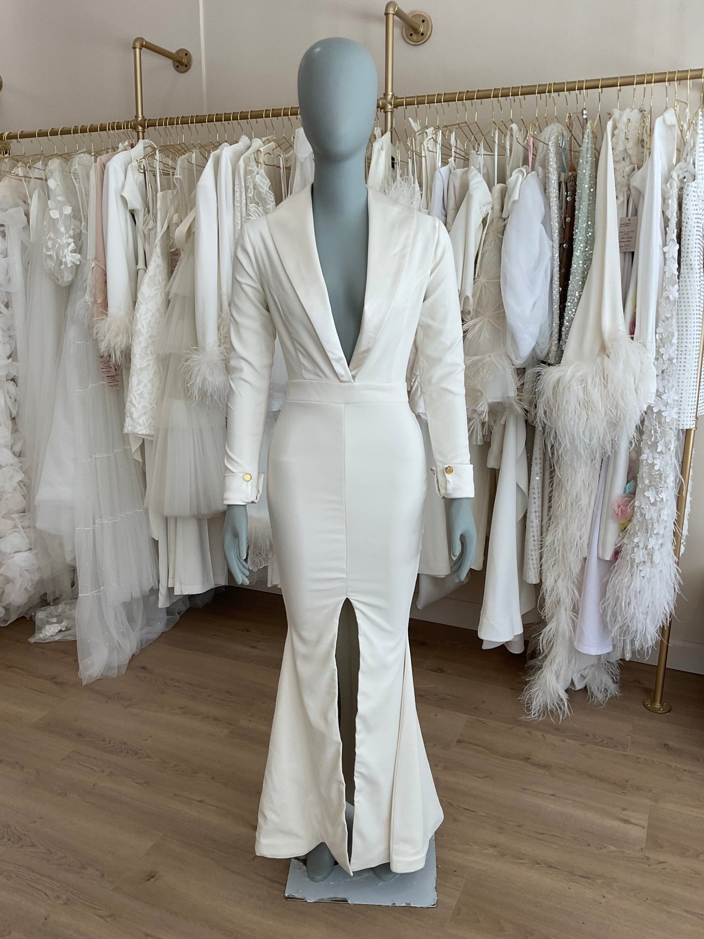 Ryan & Walter - Long Sleeve Tuxedo Dress (2)Bridal Events2