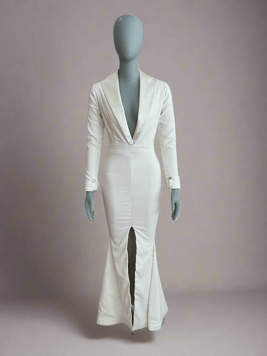 Ryan & Walter - Long Sleeve Tuxedo Dress (2)Bridal Events2