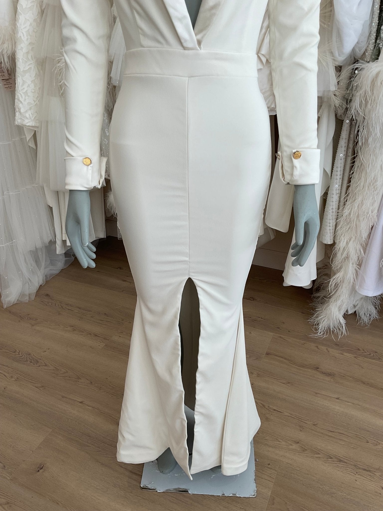 Ryan & Walter - Long Sleeve Tuxedo Dress (2)Bridal Events2
