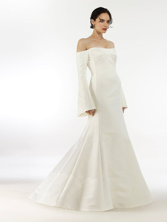 Steven Birnbaum Bridal - Solange w/cape (6)Wedding Dresses6