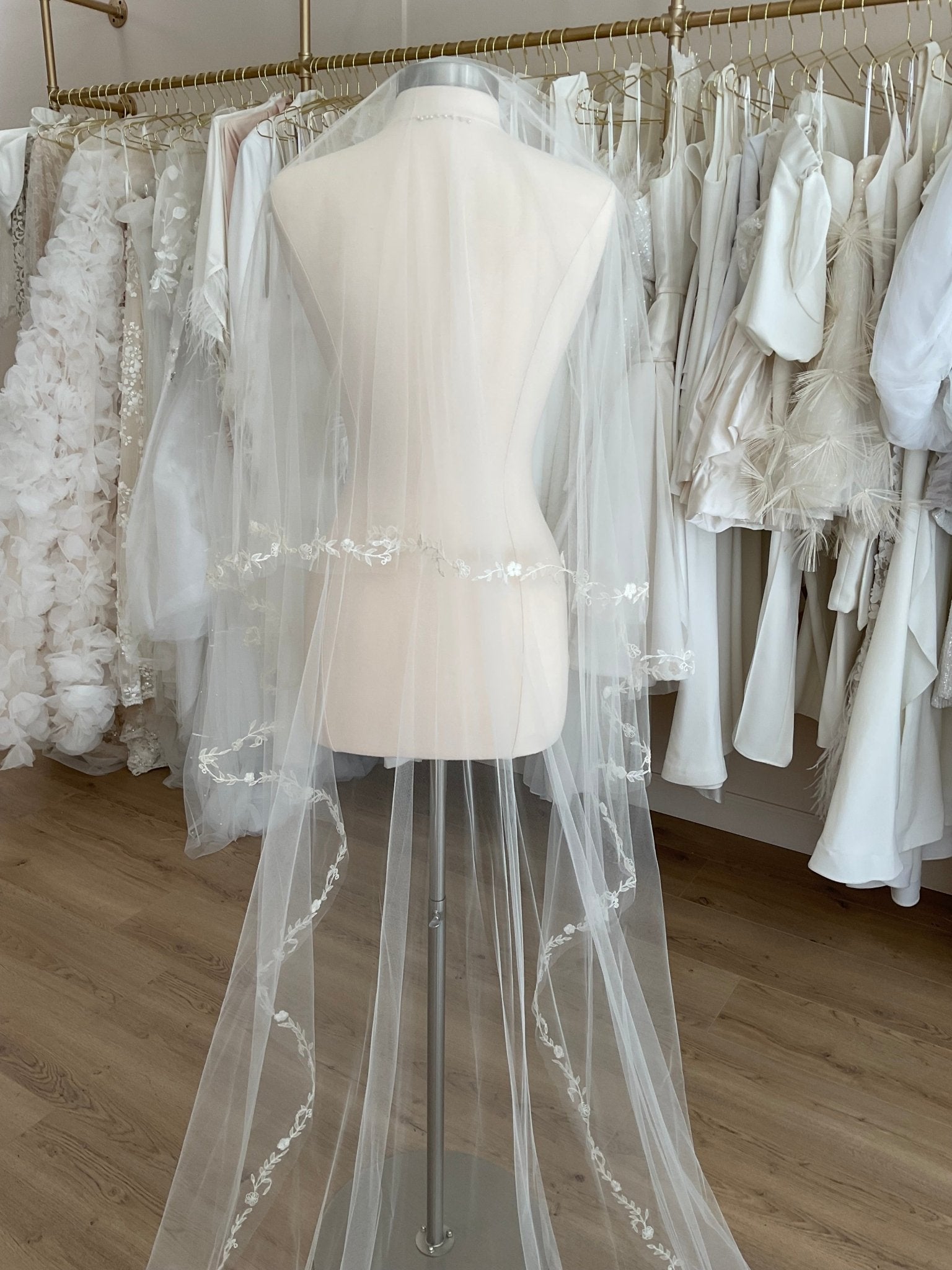 Temperly London - Double Layer Chapel VeilBridal AccessoriesIvory