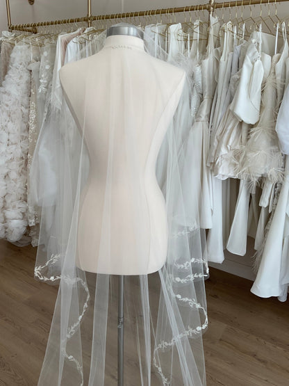 Temperly London - Double Layer Chapel VeilBridal AccessoriesIvory