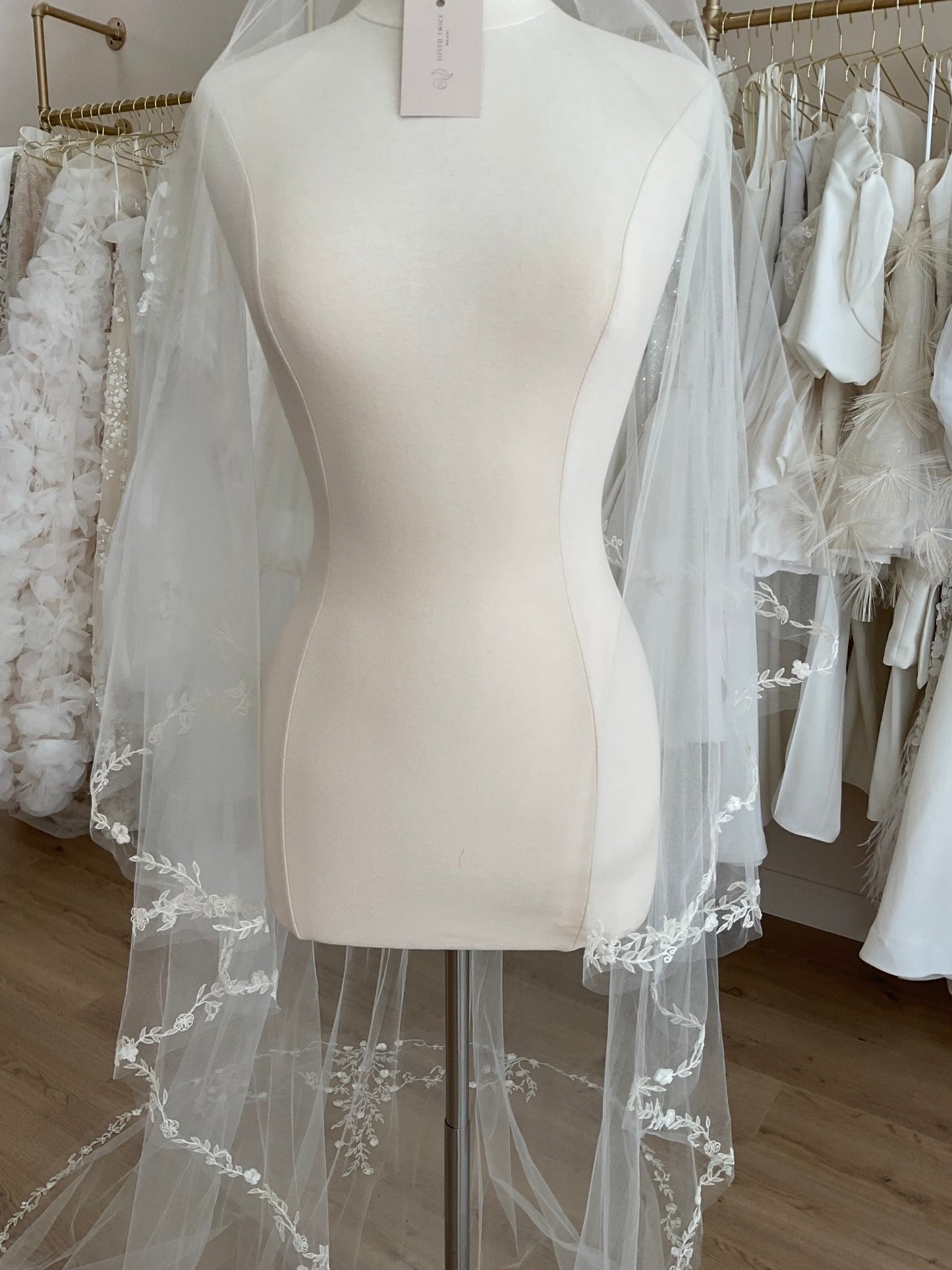 Temperly London - Double Layer Chapel VeilBridal AccessoriesIvory