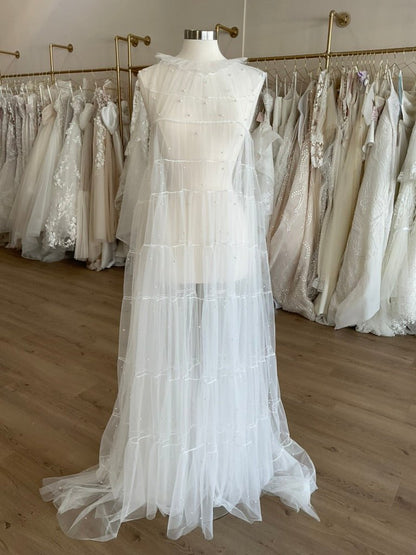Untamed Petals - Rosey Pearl High Collar Gown (L)Bridal EventsL