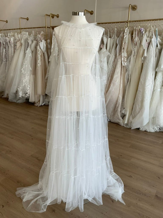 Untamed Petals - Rosey Pearl High Collar Gown (L)Bridal EventsL