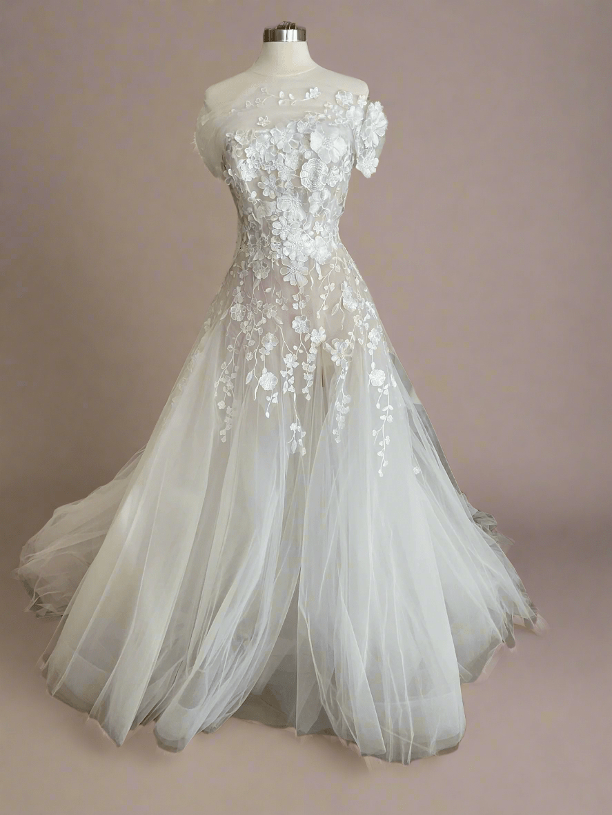 Valentini Spose - Fiora w/ shrug (12)Wedding Dresses12