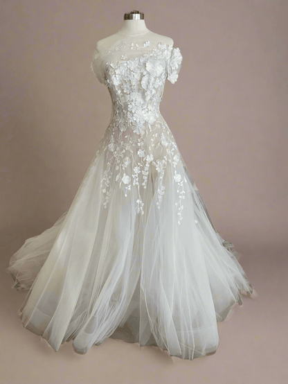 Valentini Spose - Fiora w/ shrug (12)Wedding Dresses12