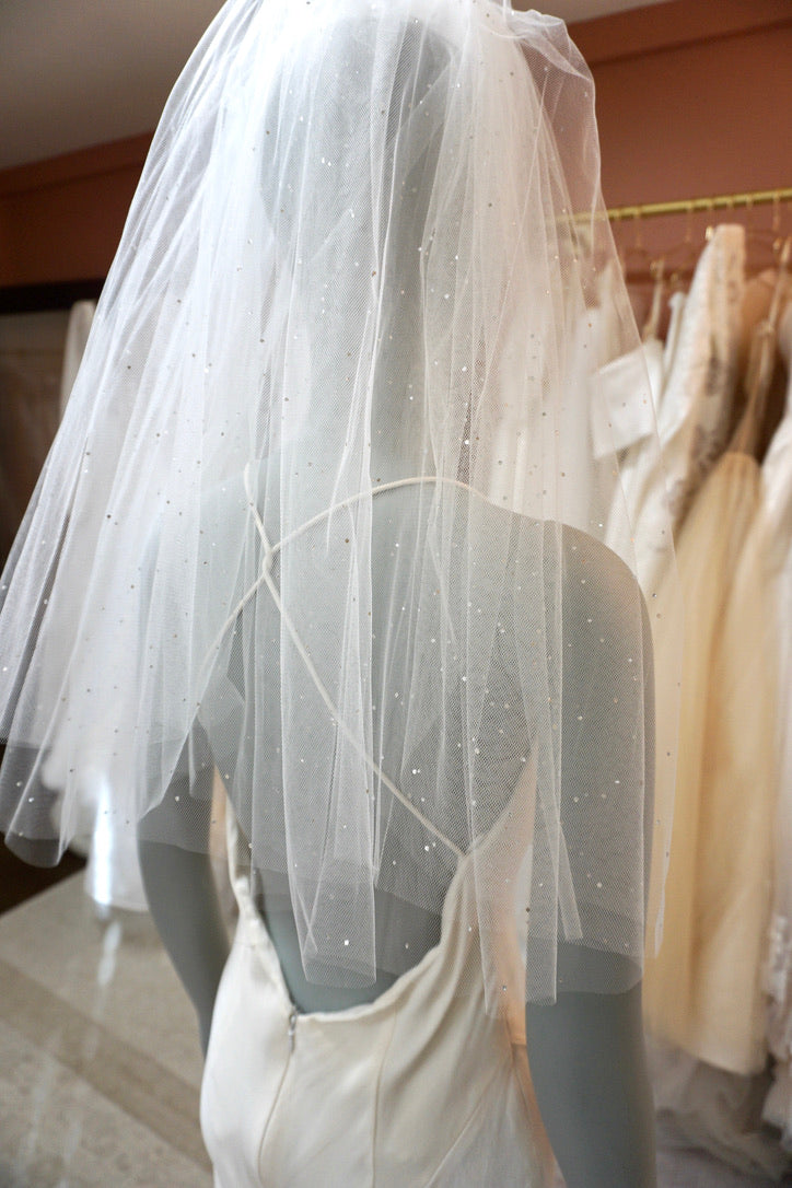 Shoulder Length Double Layer Veil