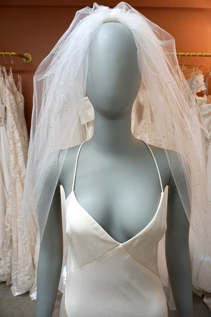 Shoulder Length Double Layer Veil