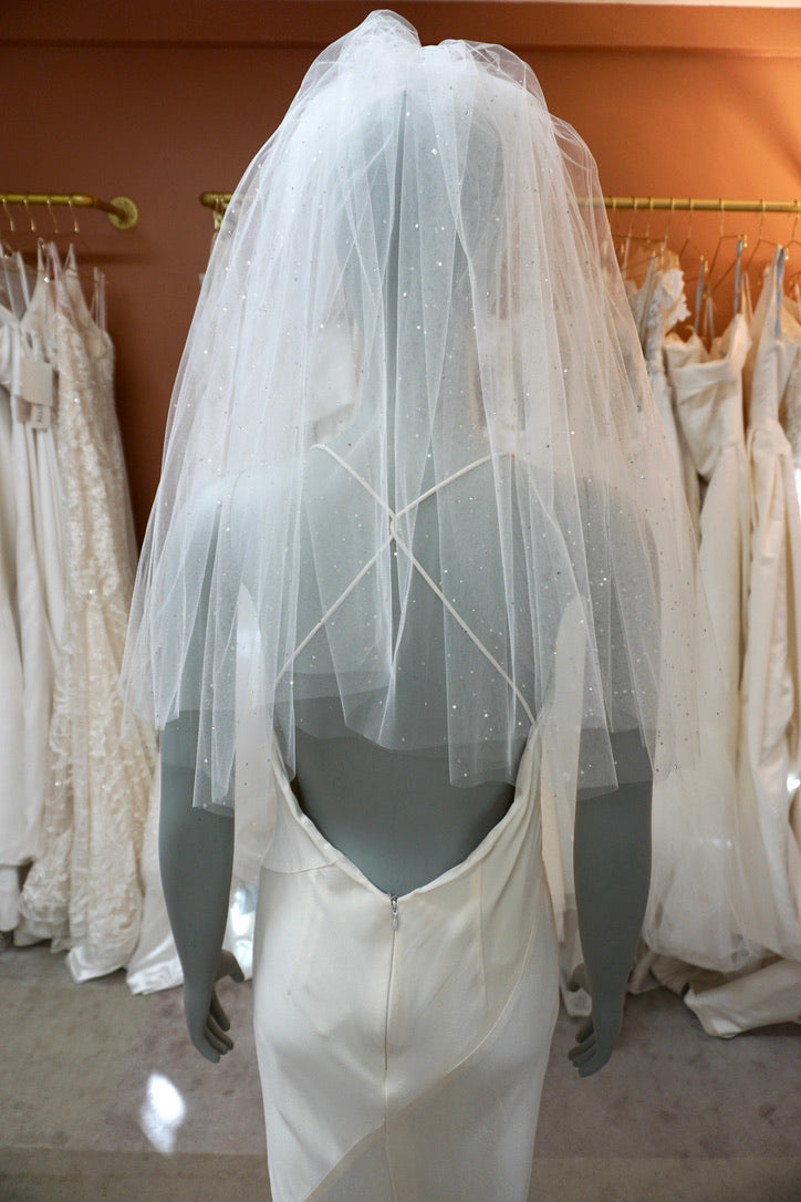 Shoulder Length Double Layer Veil